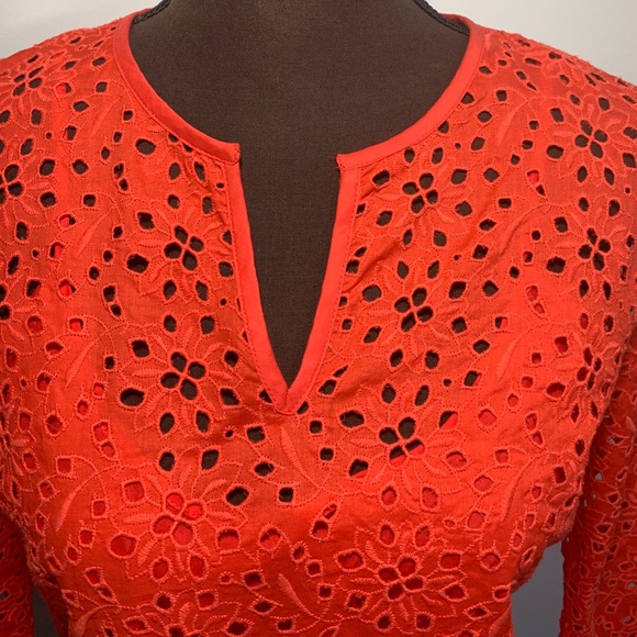 🆕 NWT Talbots Eyelet Bell Sleeve Top Cami Floral - Picture 4 of 12